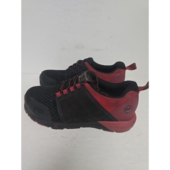 Timberland PRO Men's Radius Comp. Toe Work Shoes A29C6 Black/Red Size 8W - Picture 4 of 8